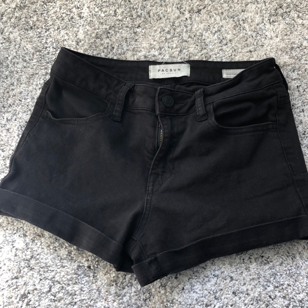 Black pacsun jean shorts